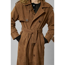 Load image into Gallery viewer, My Essential Wardrobe Tara Suede Trench Coat
