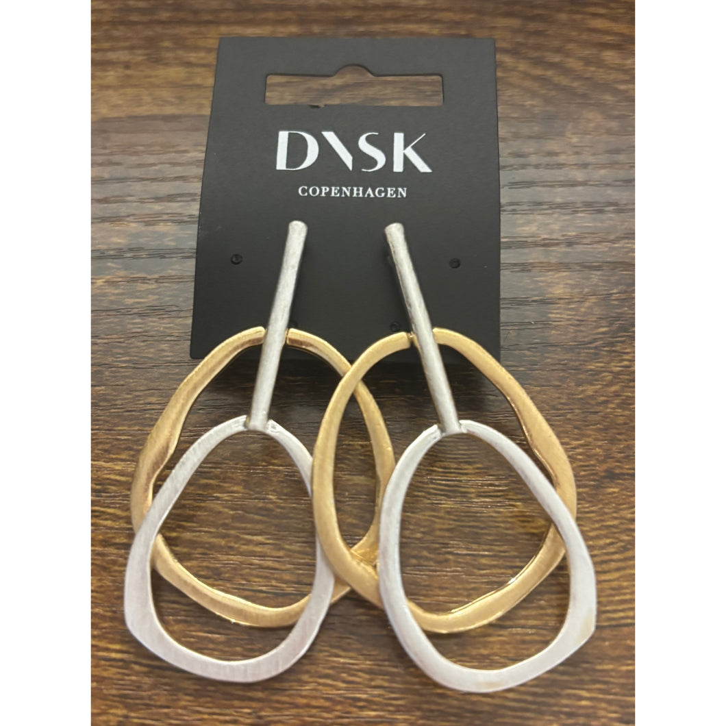 Dansk 2 Tone Statement Earrings