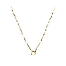 Load image into Gallery viewer, Moments Rolo Circle Long Charm Necklace
