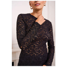 Load image into Gallery viewer, On Trend Lace Round Neck Top
