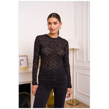 Load image into Gallery viewer, On Trend Lace Round Neck Top
