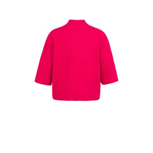 Load image into Gallery viewer, YAYA 01-000437-601 Sweater with Ribbed 3/4 Sleeves and Mock Neck
