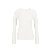 Load image into Gallery viewer, YAYA 01-709348-601 Ribbed Long Sleeve Shirt with Round Neckline
