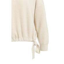 Load image into Gallery viewer, YAYA 01-000555-602 Knitted Sweater with Tie Details at the Hem
