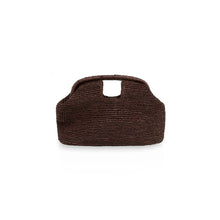 Load image into Gallery viewer, YAYA 03-000117-606 Crocheted Straw Clutch with Handle
