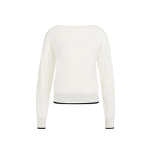 Load image into Gallery viewer, YAYA 01-000558-603 Fine Knit Sweater with Boat Neckline and Long Sleeves
