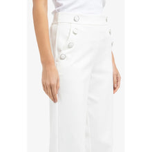 Load image into Gallery viewer, YAYA 01-301245-603 High Waist Trousers with Decorative Buttons and Wide Legs
