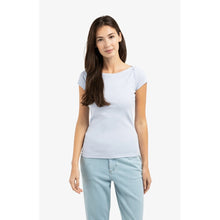 Load image into Gallery viewer, YAYA 709354-603 Ribbed Boatneck Top
