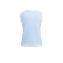 Load image into Gallery viewer, YAYA 01-000565-603 Sleeveless Ribbed Sweater with crew Neckline
