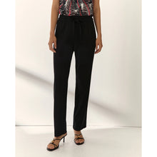 Load image into Gallery viewer, Paz Torras Straight Leg Trousers with Elasticated Waist

