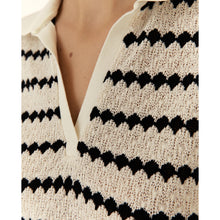 Load image into Gallery viewer, Paz Torras Striped Knitted Polo
