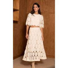 Load image into Gallery viewer, On Trend Crochet/ Lace Top
