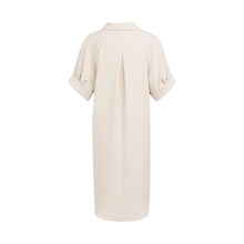 Load image into Gallery viewer, YAYA 01-601218-604 V Neck Dress with Pleated Sleeves and Loose Fit
