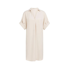 Load image into Gallery viewer, YAYA 01-601218-604 V Neck Dress with Pleated Sleeves and Loose Fit
