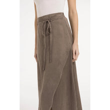 Load image into Gallery viewer, YAYA 01-401091-605 Midi Skirt with Wrap Effect and Tie Belt
