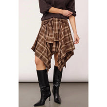Load image into Gallery viewer, Co Couture Dagny Check Tie Skirt
