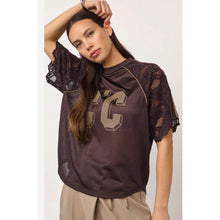 Load image into Gallery viewer, Co Couture Trey Logo Lace Tee
