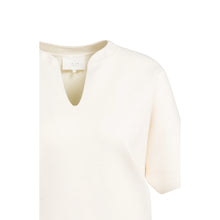 Load image into Gallery viewer, YAYA 01000616-608 Knitted Top with Bomber Collar and Short Sleeves
