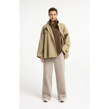 Load image into Gallery viewer, YAYA 02-001083-608 A-Line Trench Jacket with Stand Collar
