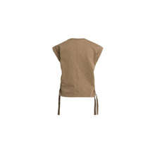 Load image into Gallery viewer, YAYA 01-709405-608 Top with Drawstring Details and Cap Sleeves
