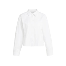 Load image into Gallery viewer, YAYA 01-201240-608 Poplin Blouse with Adjustable Waist and Long Sleeves
