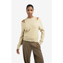 Load image into Gallery viewer, YAYA  000381-509 Knitted Sweater With Layered Top
