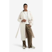 Load image into Gallery viewer, YAYA 011023-509 Long Boucle Coat With Belt
