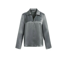 Load image into Gallery viewer, 01-701425-610 Satin blouse with collar
