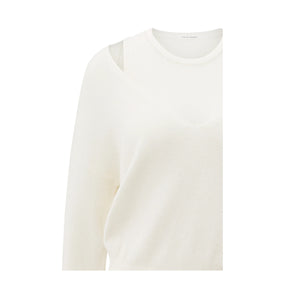 YAYA  000381-509 Knitted Sweater With Layered Top
