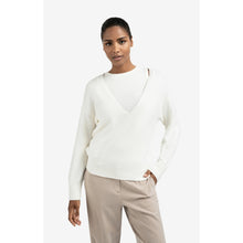 Load image into Gallery viewer, YAYA  000381-509 Knitted Sweater With Layered Top
