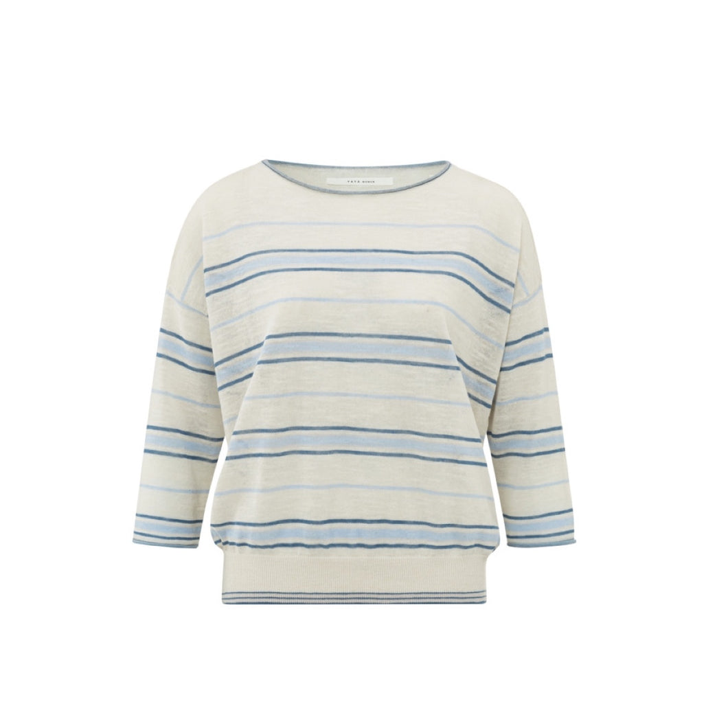 YAYA 000359-404 Striped Sweater