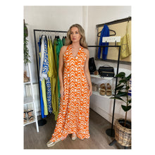 Load image into Gallery viewer, Aggel Printed Sleeveless Maxi Dress
