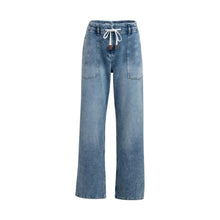 Load image into Gallery viewer, YAYA 01-311140-604 Loose Fit Jeans With Drawstring Waist
