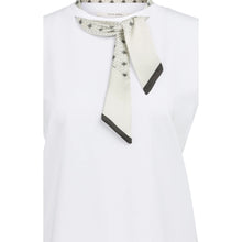 Load image into Gallery viewer, YAYA 01-709396-607 Double Layer Sleeveless Top with Scarf Detail
