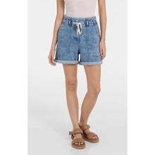 Load image into Gallery viewer, YAYA 01-321031-604 Denim Shorts With Drawstring Waist

