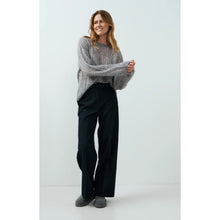 Load image into Gallery viewer, YAYA 01-301282-609 Woven trousers with Belt and Subtle Sheen
