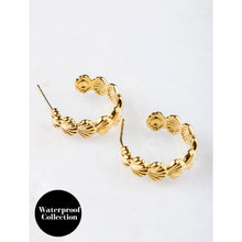 Load image into Gallery viewer, Olia Cass Waterproof Shell Hoop Earrings
