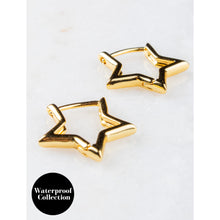 Load image into Gallery viewer, Olia Gladys Waterproof Star Small Hoops
