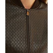 Load image into Gallery viewer, Paz Torras Faux Leather Bomber Jacket
