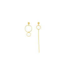 Load image into Gallery viewer, Dansk Theia Asymmetrical Ring Earrings

