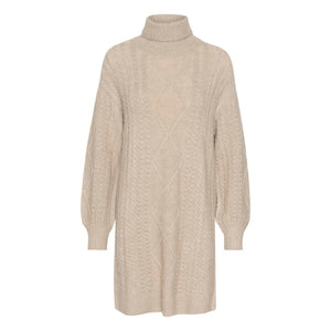 Cream Pumpkin Knit Dress