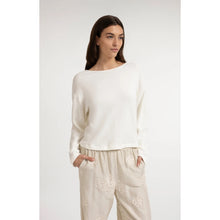 Load image into Gallery viewer, YAYA 01-109123-607 Sweater with V-Neck and Twisted Detail at the Back

