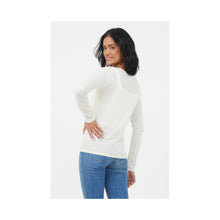 Load image into Gallery viewer, Suzy D Marcel Linen Jersey V Neck Top
