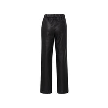 Load image into Gallery viewer, Yaya 309154-410 Faux Leather Wide Leg Trousers
