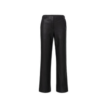 Load image into Gallery viewer, Yaya 309154-410 Faux Leather Wide Leg Trousers
