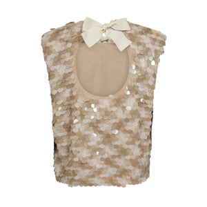 Co Couture Maxi Sequin Bow Top