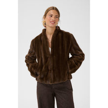 Load image into Gallery viewer, Cream Frania Faux Fur Jacket
