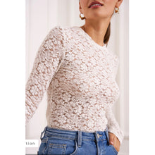 Load image into Gallery viewer, On Trend Lace Long Sleeve T-Shirt
