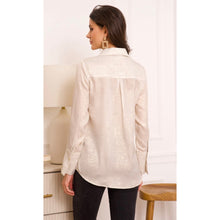 Load image into Gallery viewer, On Trend Lea Metallic Shirt
