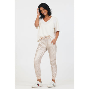 Suzy D Faux Leather Ultimate Joggers